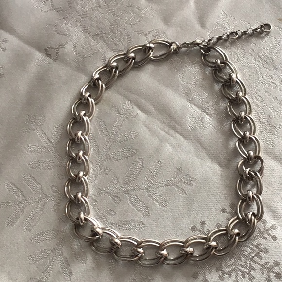 Banana Republic Chunky Silver tone Necklace - Picture 1 of 3
